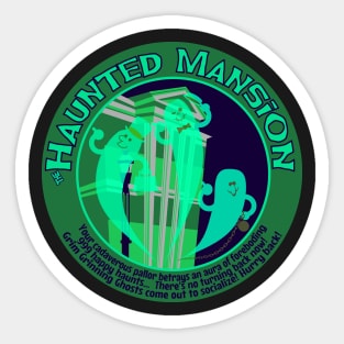 Haunted Mansion (spooky green) Sticker